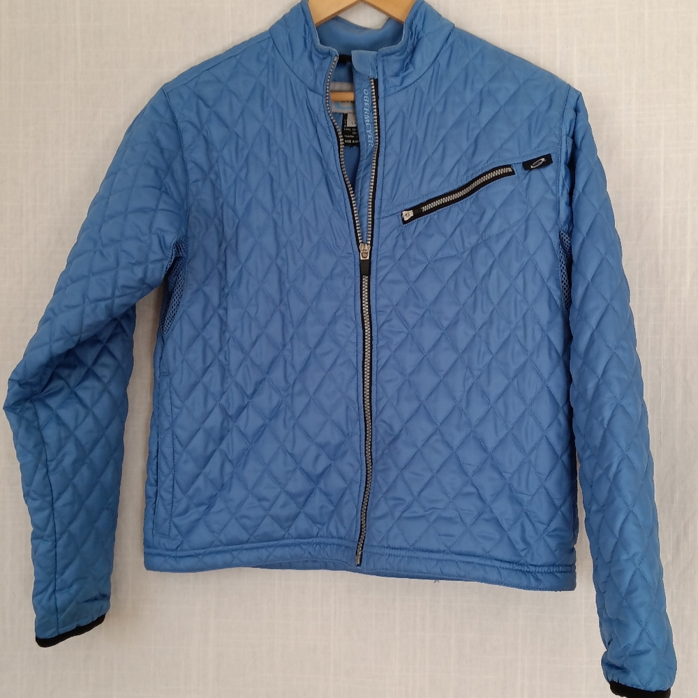 Obermeyer Jacket Women's Quilted Cropped Zip Jacket Size 8